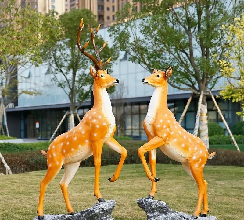 Life Size Deer Elk Sculptures For Sale | Fiberglass – custom retail display image 14