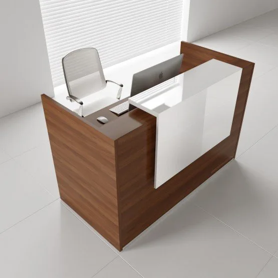 Wood Reception Desks Counters – custom retail display image 89