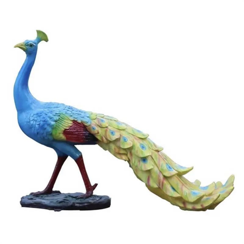 Large Peacock Sculptures Statues For Garden – custom retail display image 6