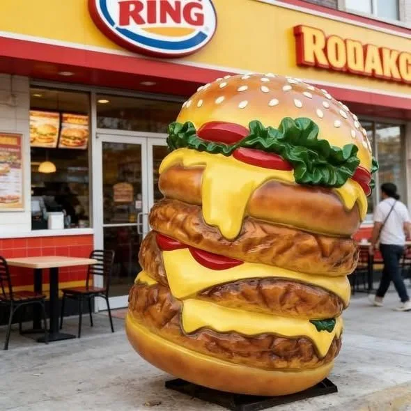 Giant Fiberglass Hamburger Props Statues For Sale – custom retail display image 14