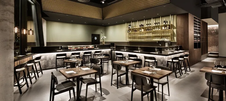 Sushi Restaurant Bar Design, Displays Furniture – custom retail display image 12