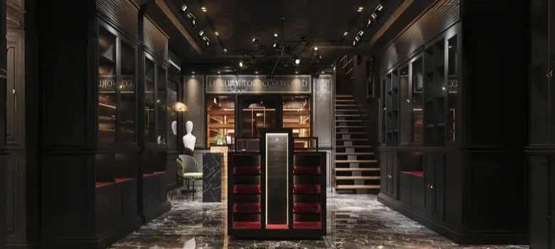 cigar lounge design Cigar Lounge Design, Displays Bar Furniture For Sale – custom retail display image 8