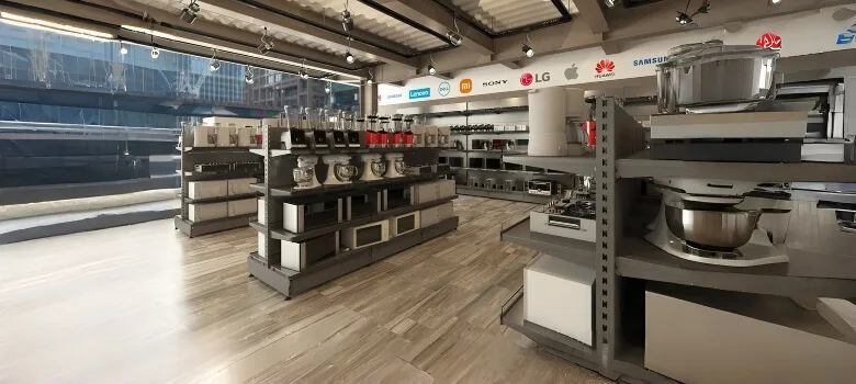 Home Appliances Showroom Design, Displays Store Fixtures – custom retail display image 10