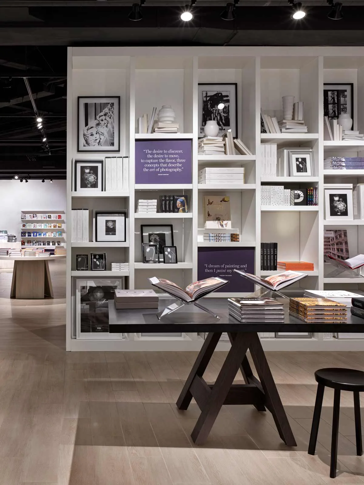 Bookstore Design, Displays Shelving Furniture – Wooden Book Shop Cozy Small Inviting Street Concrete Wall Book Store image 8