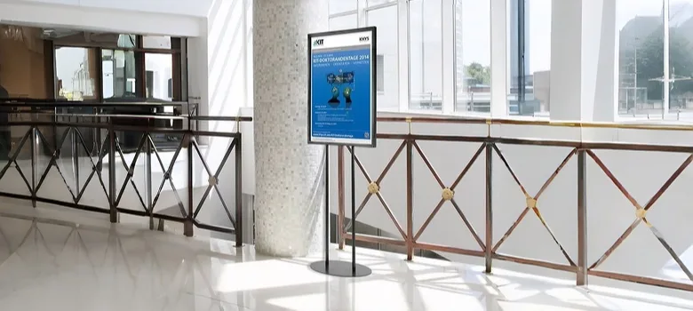 Poster Display Stands | Floor Standing Sign Holders – custom retail display image 4