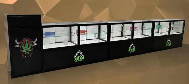 cannabis dispensary display counter Cannabis Dispensary Display Counters For Sale – custom retail display image 12