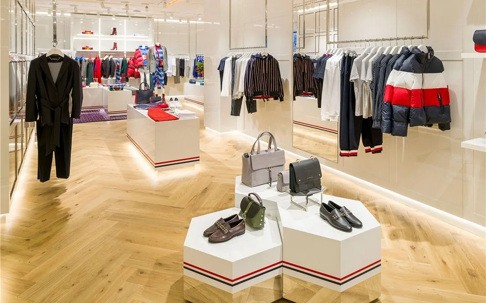 Boutique Design, Retail Displays Store Fixtures – Luxury shop design international clothing shop with glass wall cabinet imag