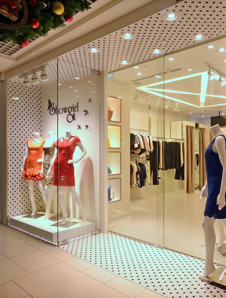 Boutique Design, Retail Displays Store Fixtures – Luxury shop design international clothing shop with glass wall cabinet imag