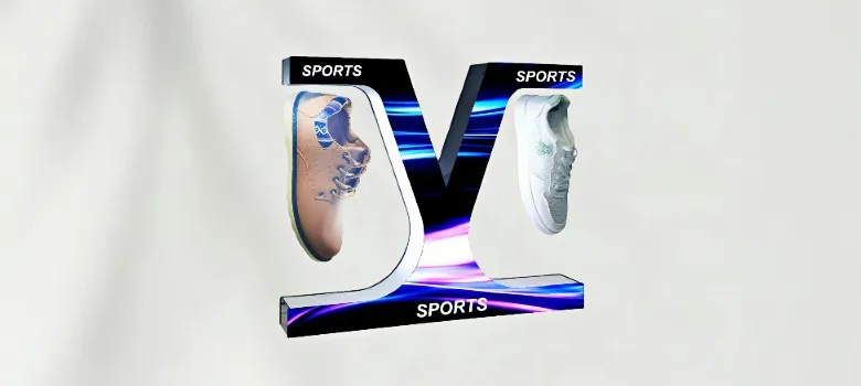 Levitating Shoe Display | Floating 360° Rotation Sneaker Stand – custom retail display image 4