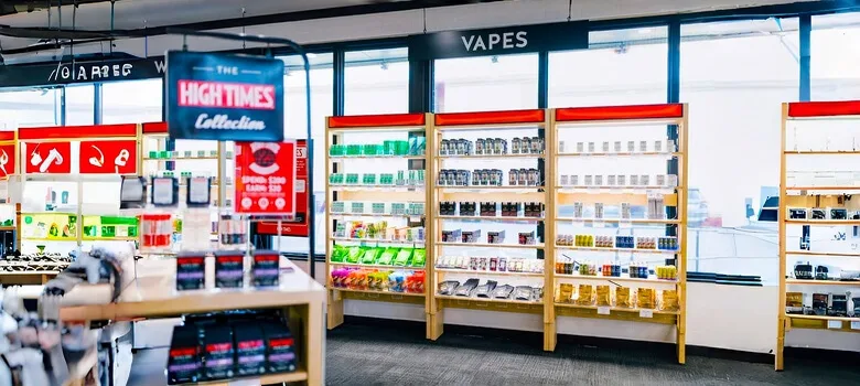 cannabis display shelves Cannabis Dispensary Shelving, Wall Racks Storage Solutions – custom retail display image 8
