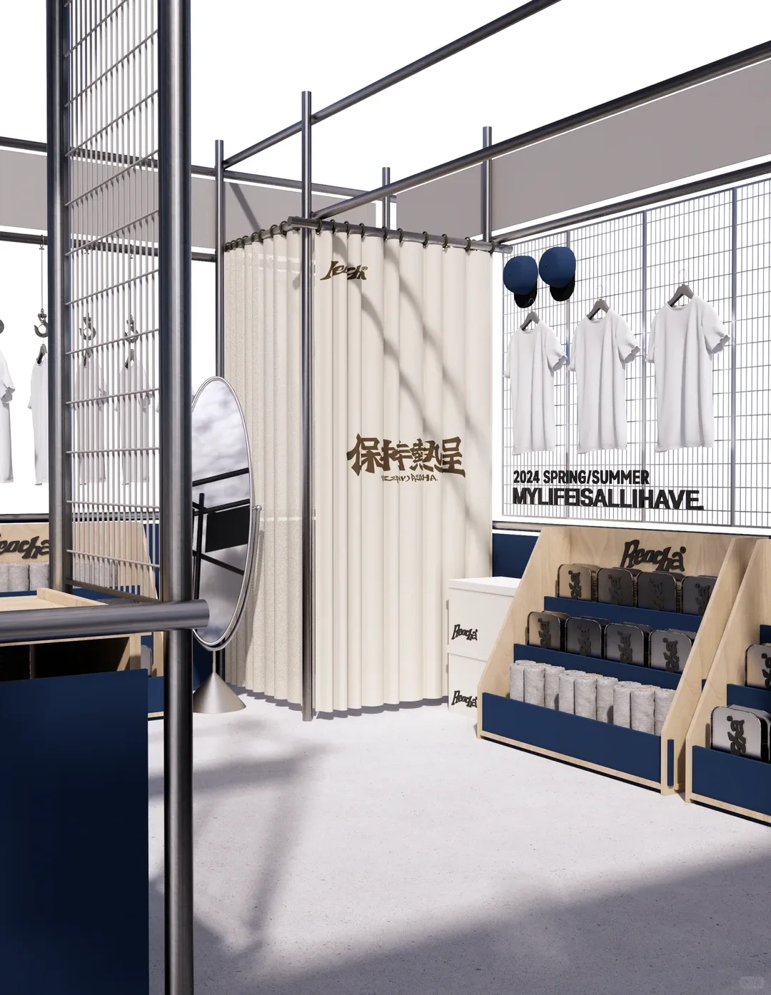 Retail Clothing Display Racks Stands For Garment Store – custom retail display image 14