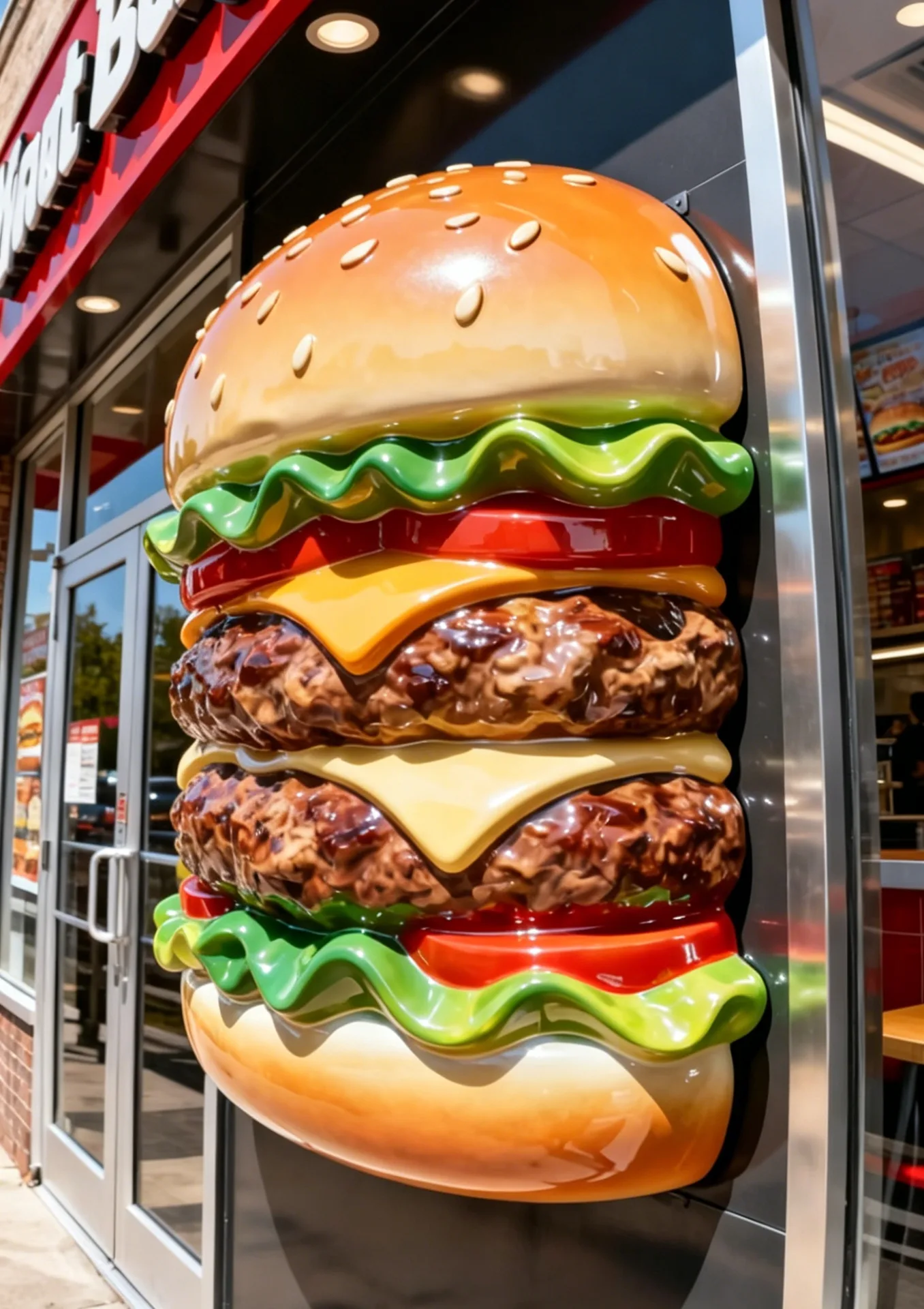 Giant Fiberglass Hamburger Props Statues For Sale – custom retail display image 33