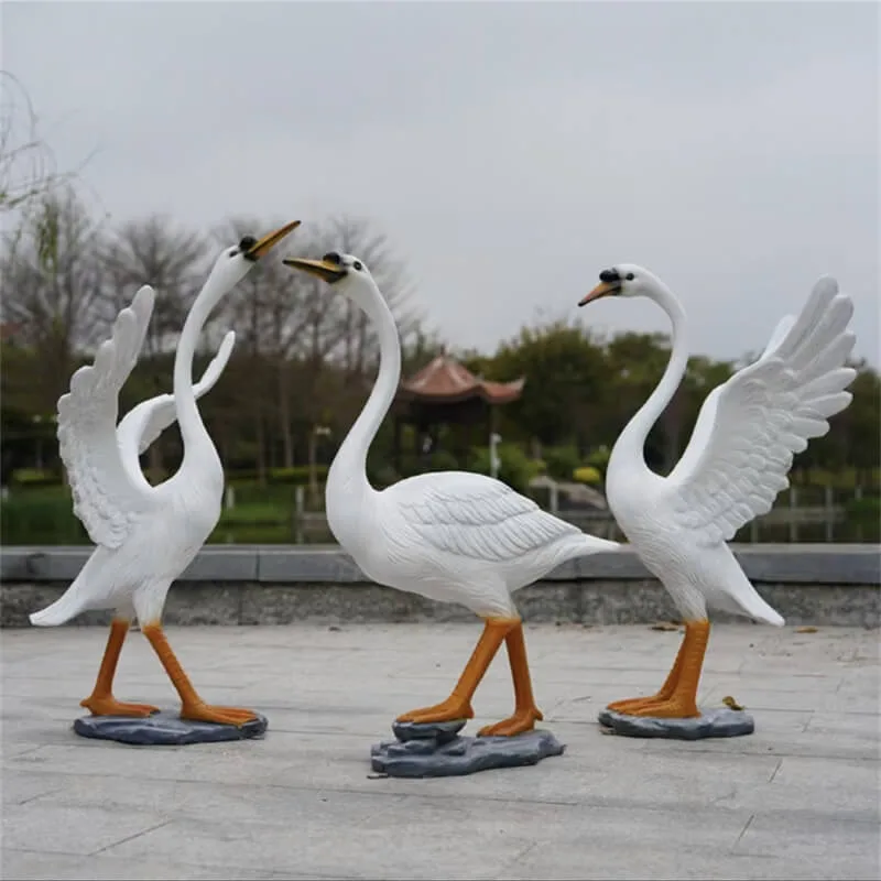 Outdoor Swan Statues Sculptures For Sale – custom retail display image 10