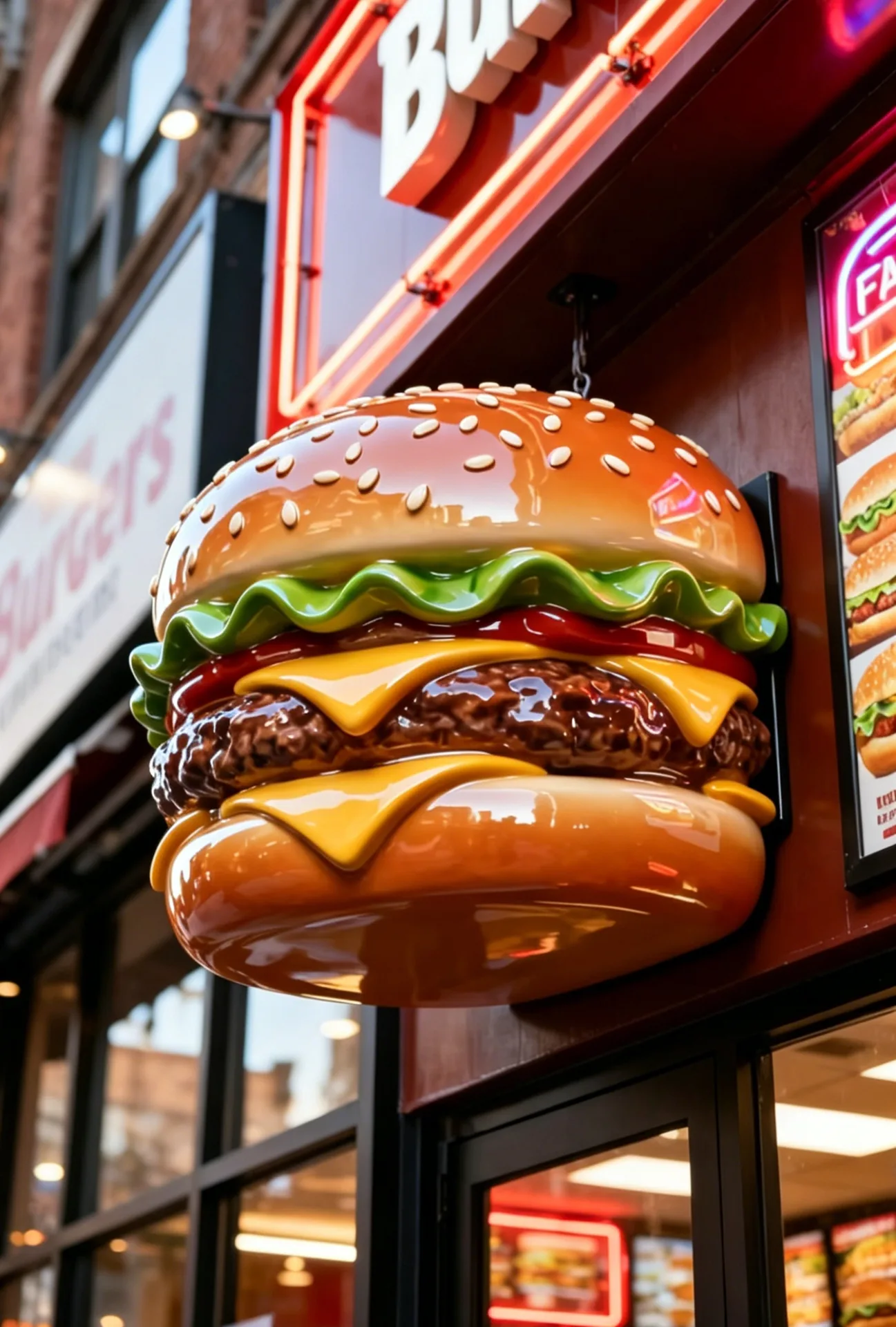 Giant Fiberglass Hamburger Props Statues For Sale – custom retail display image 34