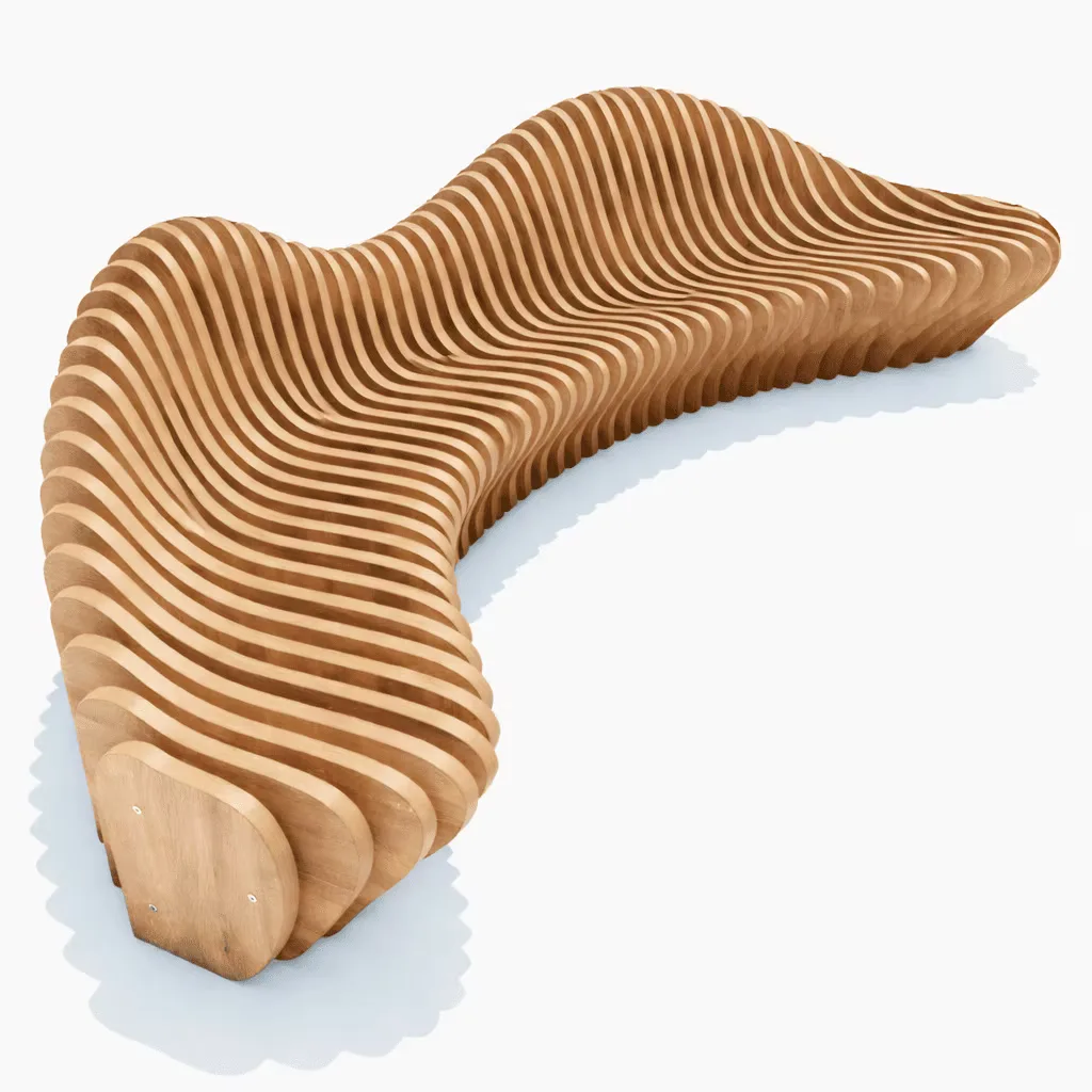 Custom Parametric Island Benches – Sculptural Seating For Indoor & Outdoor