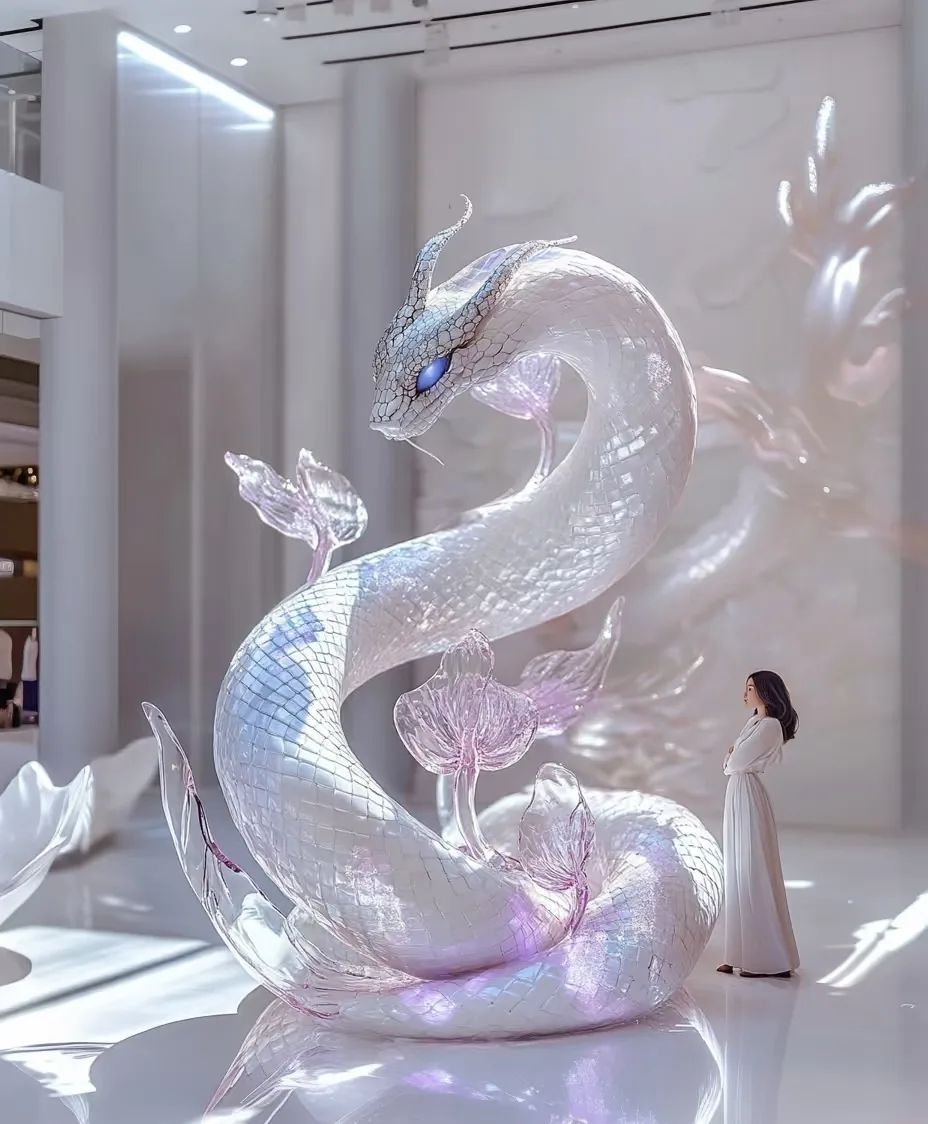 Mythical Creature Statues Sculptures – custom retail display image 5