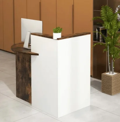 Custom Reception Desk, Counter Welcome Table For Sale – custom retail display image 2