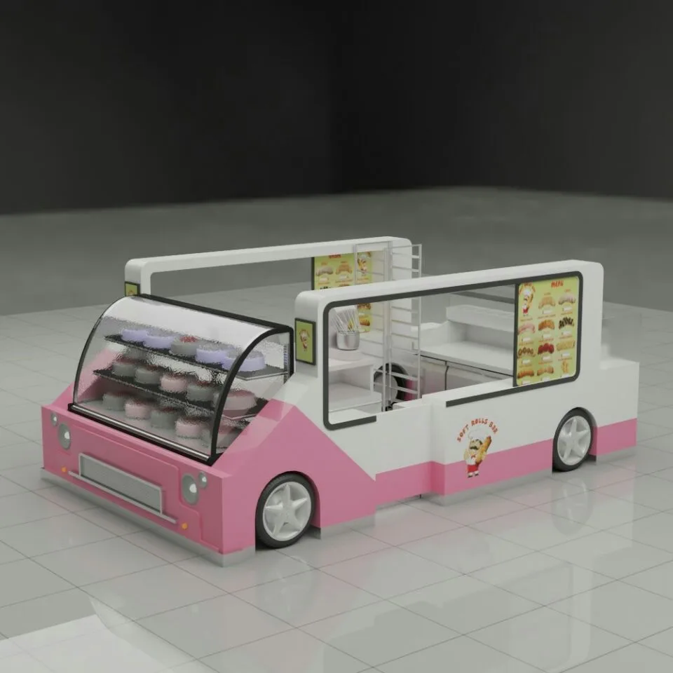 Ice Cream Kiosk – Bespoke Mall Cake Dessert Kiosk Build image 9