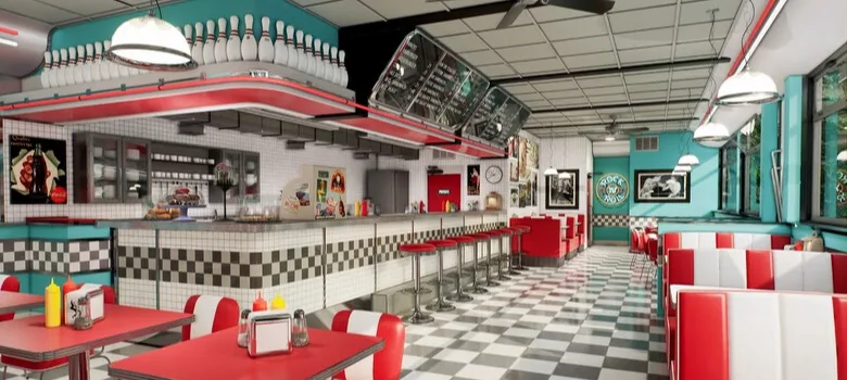 Diner Design, Commercial Furniture Displays | Affordable Price – custom retail display image 12