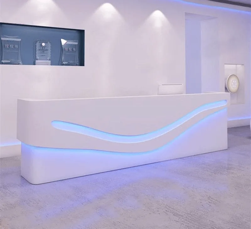 Wood Reception Desks Counters – custom retail display image 57