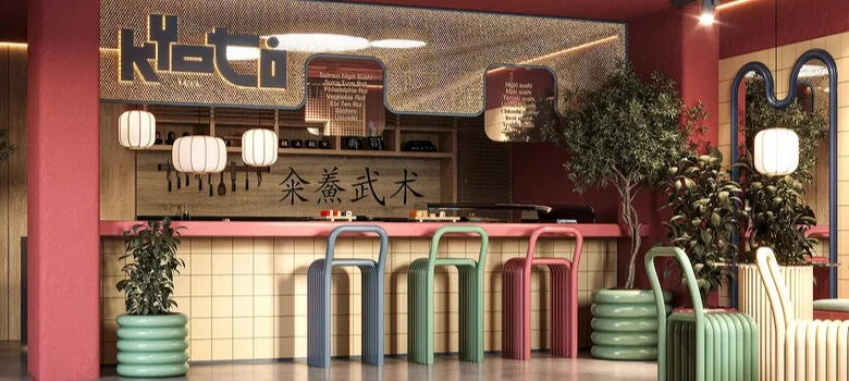 Sushi Restaurant Bar Design, Displays Furniture – custom retail display image 13