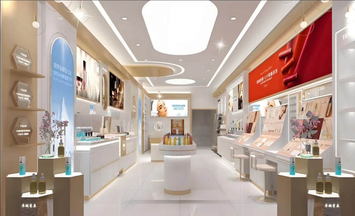 Cosmetic Makeup Display Stand Unit For Cosmetic Retail Shops – custom retail display image 113