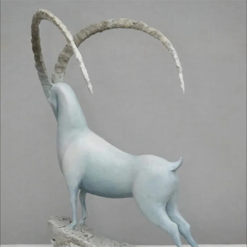 Life Size Goat Statues Sculptures For Garden – custom retail display image 10