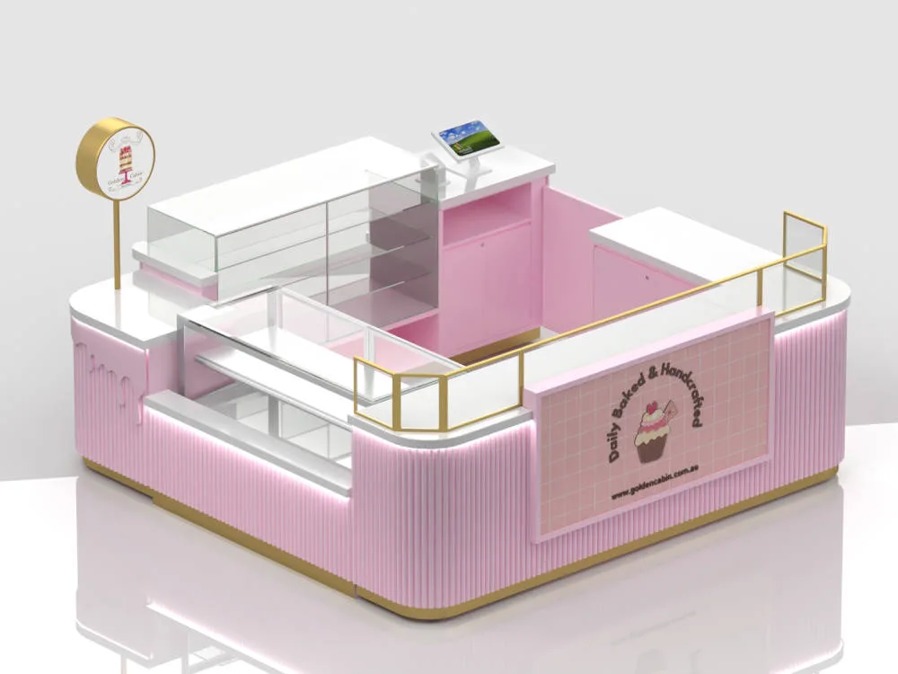 Bakery Kiosk | Custom Pastry Bread Kiosk For Sale – Wooden Bakery Kiosk for Mall Food Court image 2
