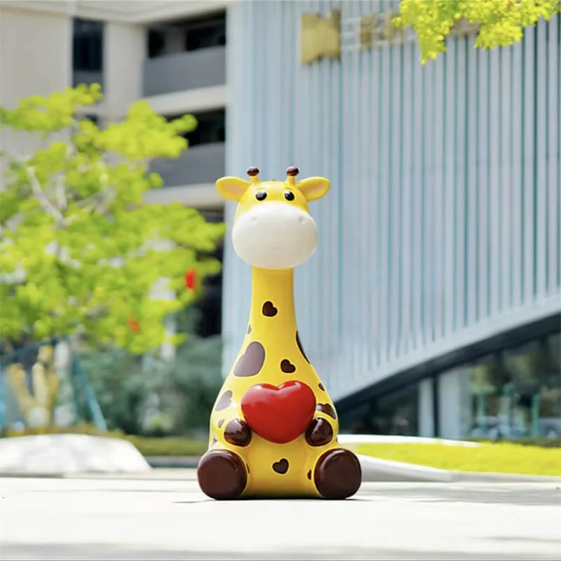Giraffe Statues Sculptures | FRP African Wildlife Statues – custom retail display image 10