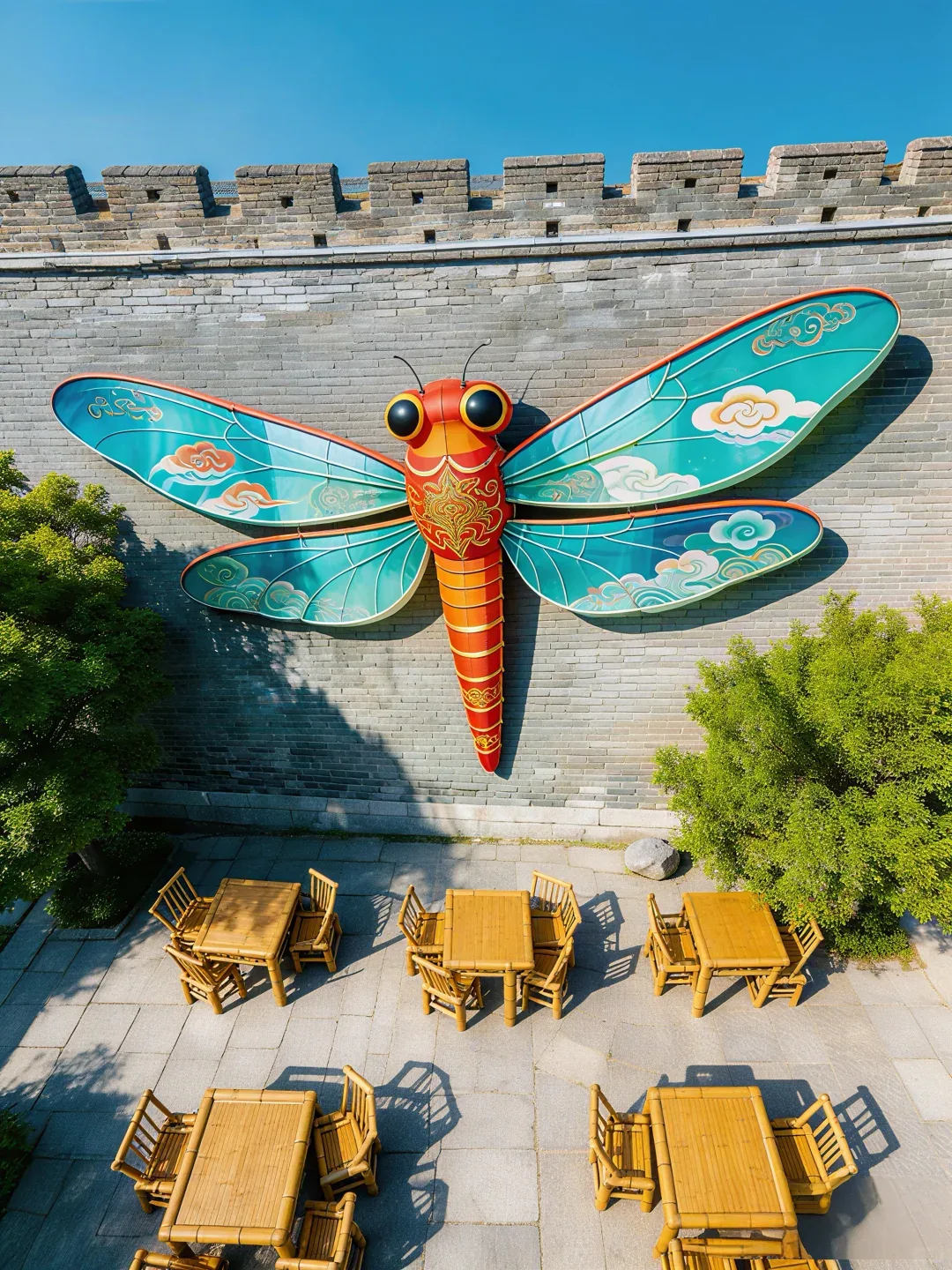 Large Outdoor Metal Dragonfly Statues Sculptures – custom retail display image 6