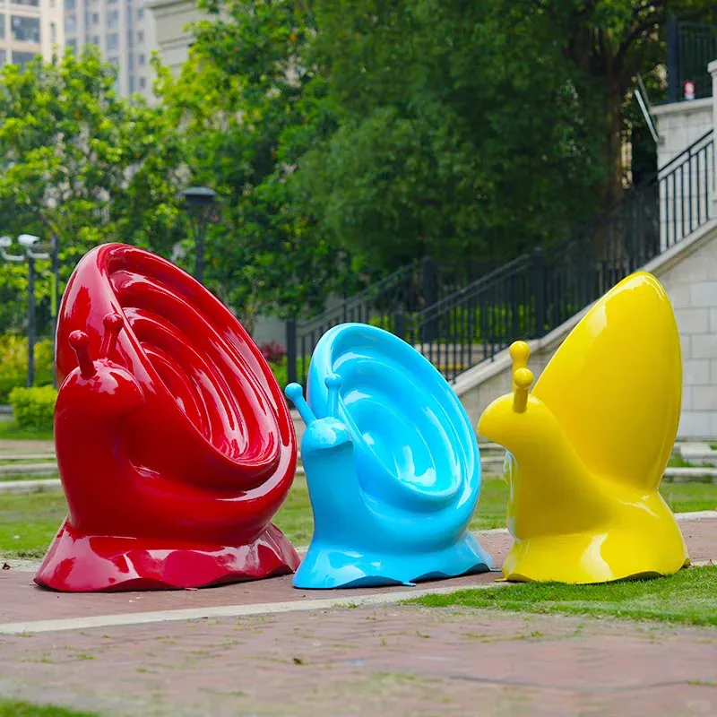 Giant Snail Sculptures Statues | Fiberglass Resin – custom retail display image 6