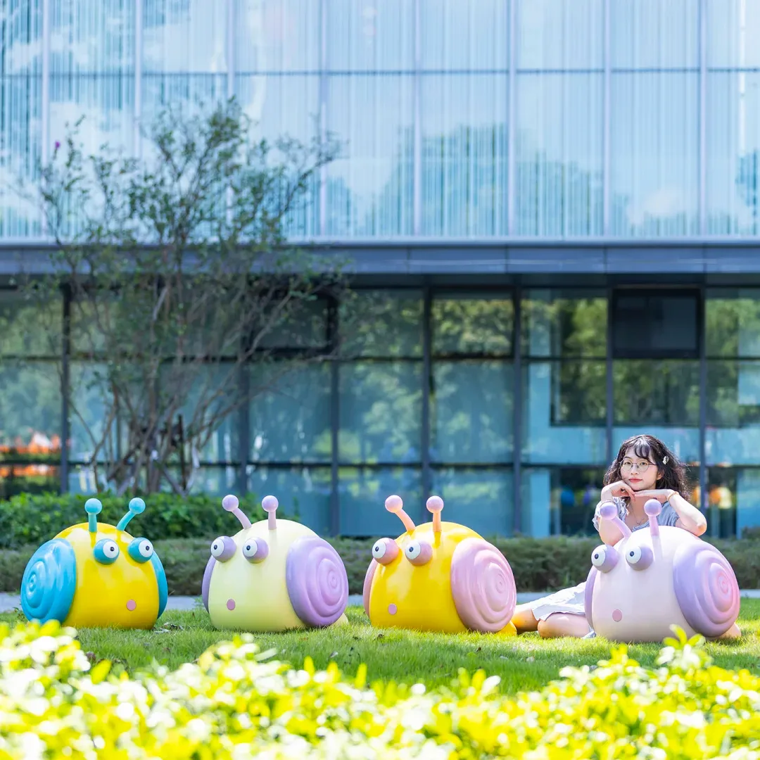 Giant Snail Sculptures Statues | Fiberglass Resin – custom retail display image 1