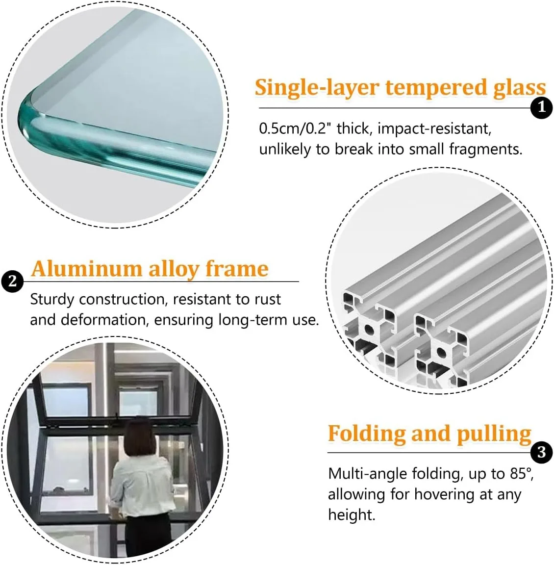 Vertical Folding Windows Bifold Windows For Sale – custom retail display image 6
