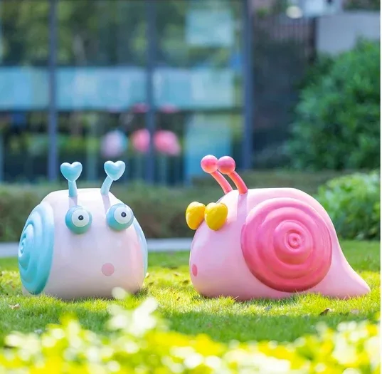 Giant Snail Sculptures Statues | Fiberglass Resin – custom retail display image 2