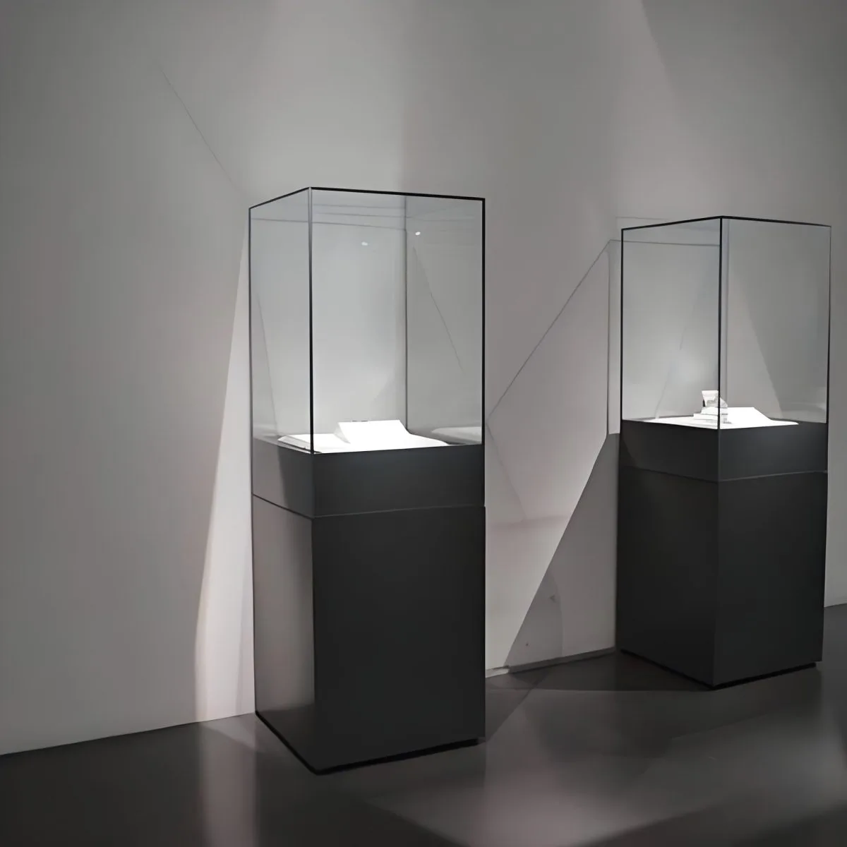 Black Display Showcases Cabinets With Glass Doors – custom retail display image 47