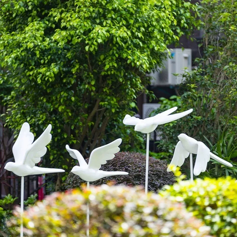 Large Pigeon Dove Sculptures For Outdoor – custom retail display image 5