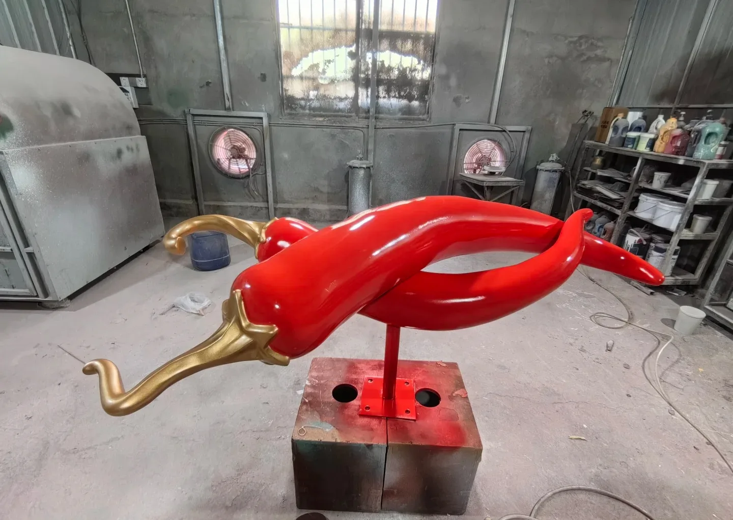 Large Chili Pepper Statues For Sale | Fiberglass Ornaments – custom retail display image 6