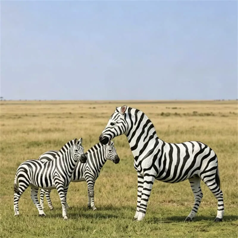 Life Size Zebra Statues Sculptures For Sale – custom retail display image 11