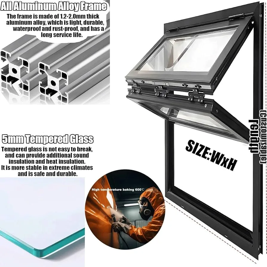 Vertical Folding Windows Bifold Windows For Sale – custom retail display image 10