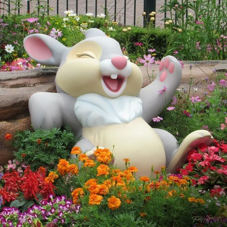 Large Rabbits Bunny Sculptures For Garden | Fiberglass – custom retail display image 23