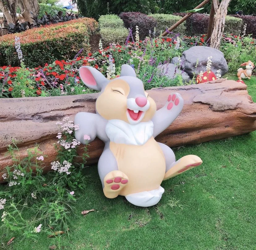 Large Rabbits Bunny Sculptures For Garden | Fiberglass – custom retail display image 22