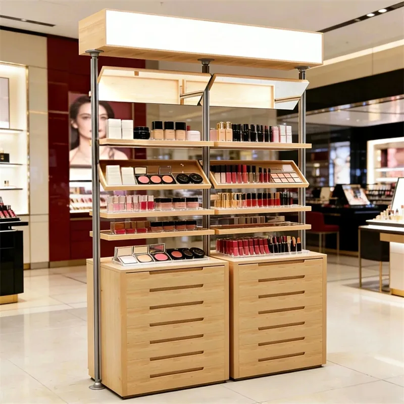 Cosmetic Makeup Display Stand Unit For Cosmetic Retail Shops – custom retail display image 25