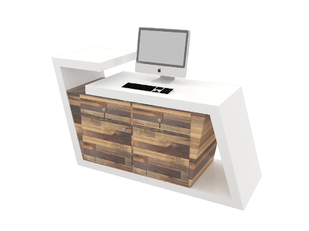 Wood Reception Desks Counters – custom retail display image 108