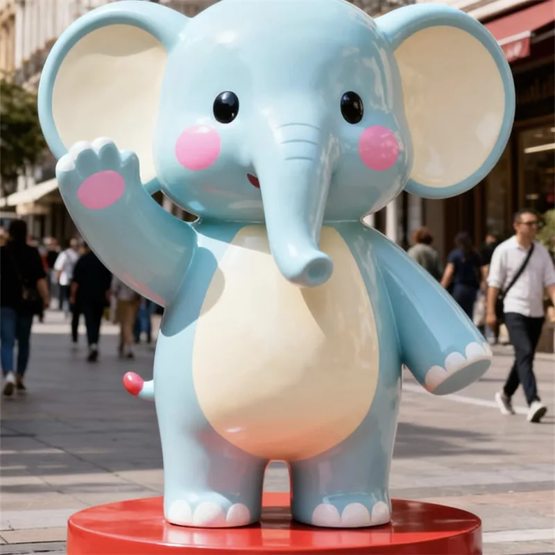 FRP Elephants Statues, Sculptures Ornaments | Outdoor – custom retail display image 51