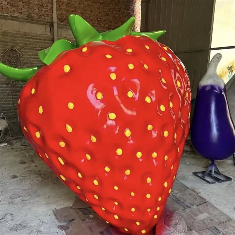 Giant Strawberry Statues Sculptures For Sale | Fiberglass – custom retail display image 22
