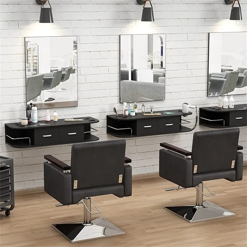 Wall Mounted Floating Salon Styling Stations For Sale – custom retail display image 41