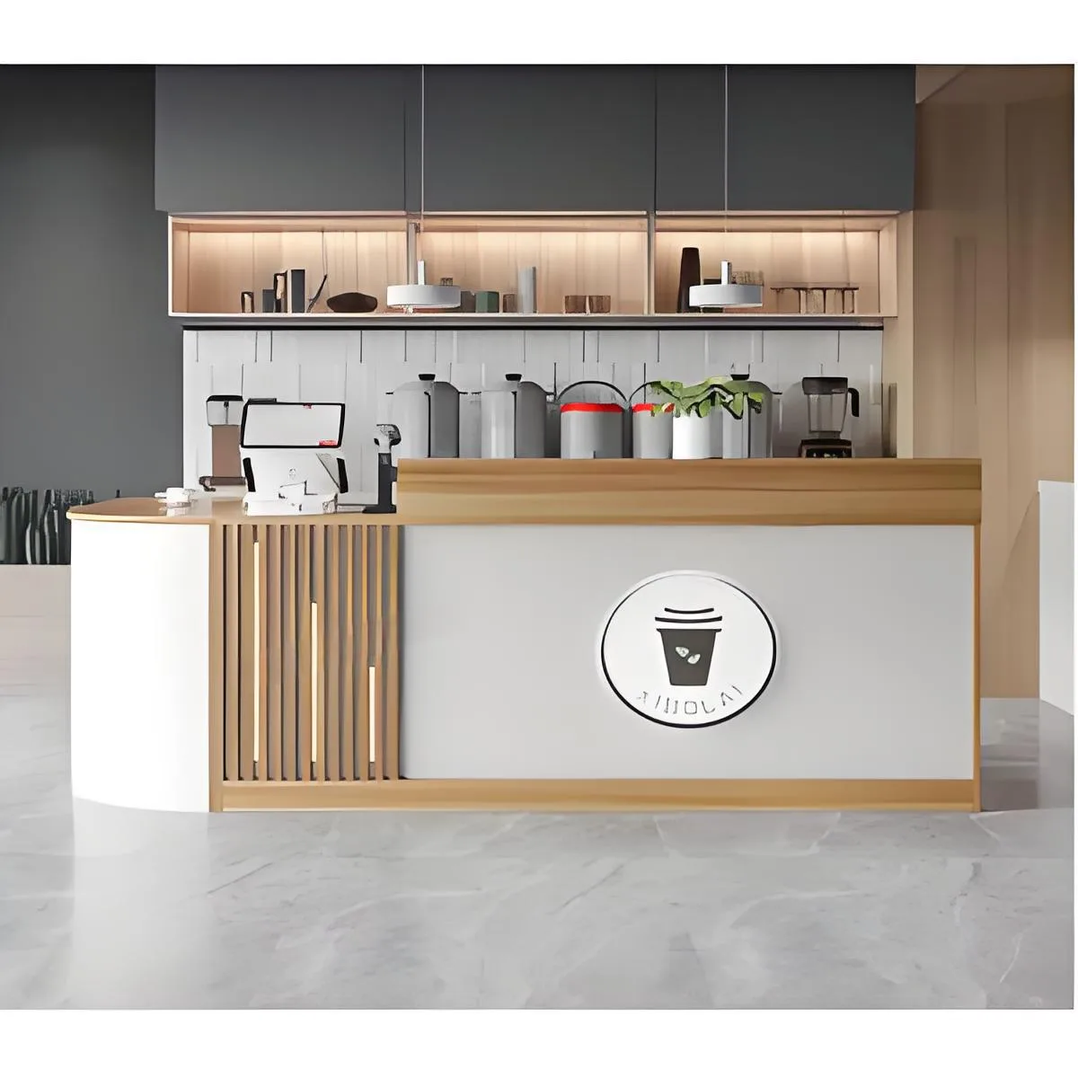 Cafe Counter For Sale | Coffee Shop Bar Counters Designs – custom retail display image 28
