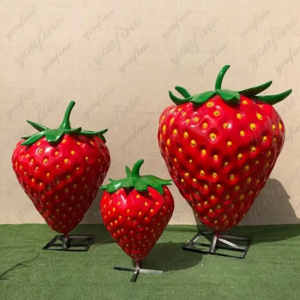 Giant Strawberry Statues Sculptures For Sale | Fiberglass – custom retail display image 7