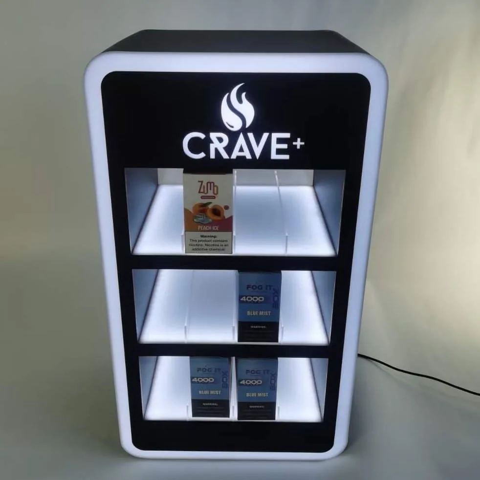 Lighted Display Cabinet | Glass Doors Shelves – custom retail display image 19