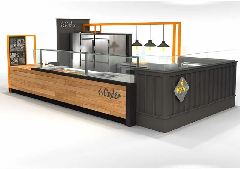 Crepe Kiosk – custom retail display image 1